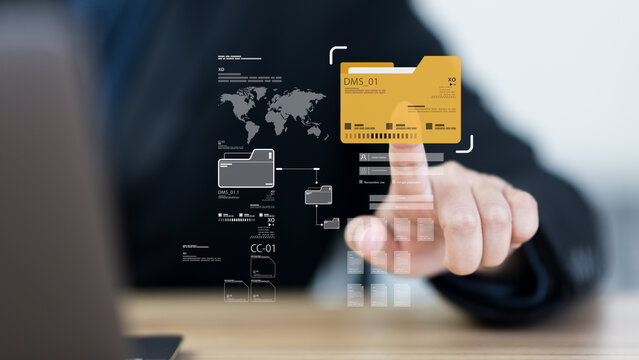 Enterprise document management system streamlines file storage, resource planning, database access, and workflow organization for company office, analyst record, and paperwork control