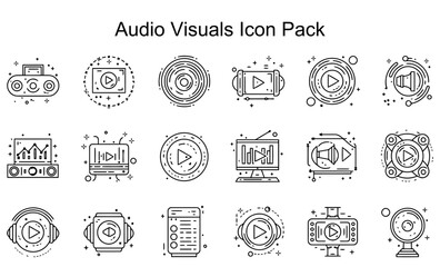 Audio Visuals Icon Pack