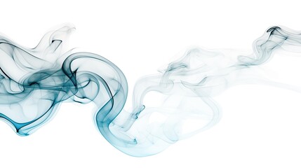 Dark blue smoke with a dynamic shape on a white background, an ideal creative design element for marketing materials related to online communication or professional branding, suitable for social media