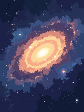 Sombrero Galaxy (M104) with wide flat dust ring, central glow, soft golden edges, and halo white