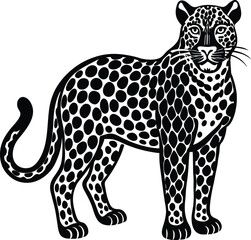 Leopard vector silhouette