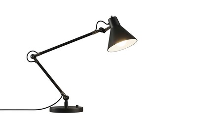 Black adjustable desk lamp