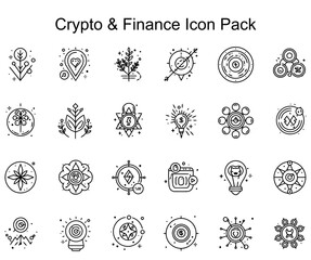 Crypto & Finance Icon Set