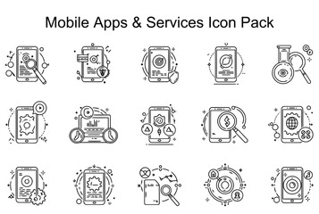 Mobile Apps & Services Icon Pack