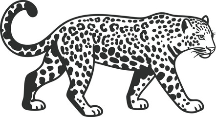 Leopard vector silhouette