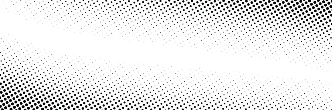 Halftone Dot Pattern Gradient on White Background