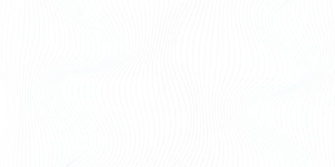 Abstract blue smooth wave on a white background. Dynamic sound wave. Design element. Vector illustration. 