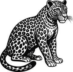 Leopard vector silhouette