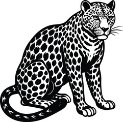 Leopard vector silhouette