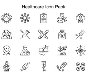 Naklejka premium Healthcare Icon Pack