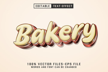 Bakery 3d Text - Editable Text effect
