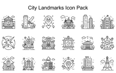 City Landmarks Icon Pack