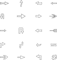 arrows icon set . arrows vector design art illustrator