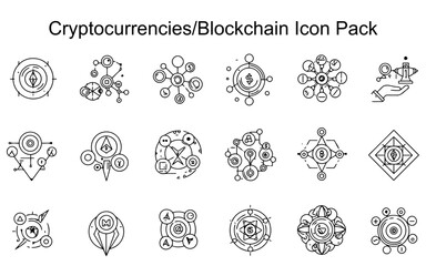 Cryptocurrency/Blockchain Icons