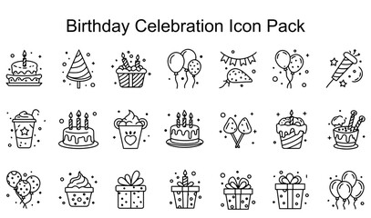 Birthday Celebration Icon Pack