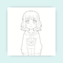 Ai genarate anime black and white