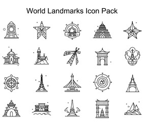 World Landmarks Icon Pack