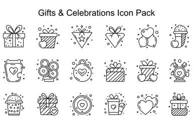 Gifts & Celebrations Icon Pack