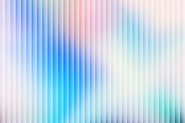 Iridescent Ribbed Glass Vector Texture: Gradient Abstract Design with Blue Pattern, Neon Blur,...