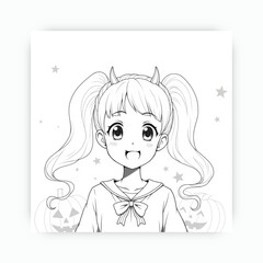 Ai genarate anime black and white