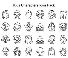 Kids Characters Icon Pack