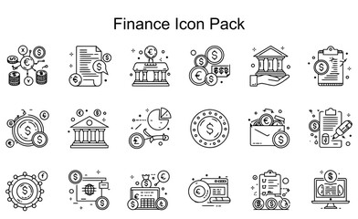 Fototapeta premium Finance Icon Pack