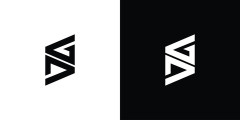 modern and unique letter GD initials logo design