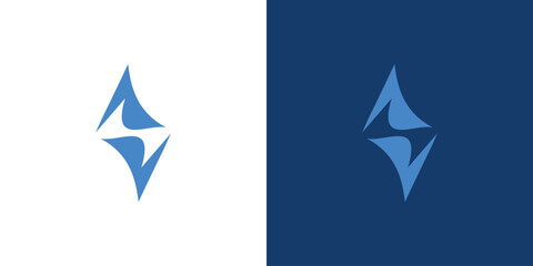 Modern and unique S logo design