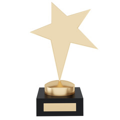 gold medal on a white background