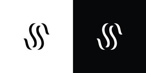 Simple and unique letter S initials logo design