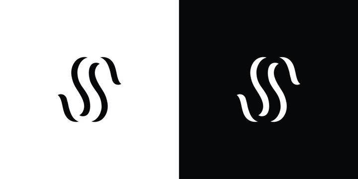Simple and unique letter S initials logo design