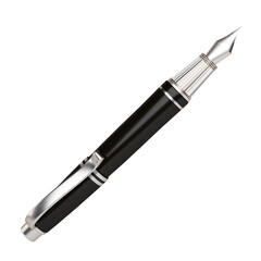 fountain pen isolated on white