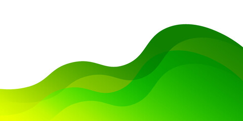 green wave abstract background. Modern trendy design in Vector Illustration