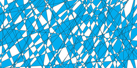 Abstract background with lines Vector abstract futuristic digital landscape with lines. Geometric lines pattern transparent background. Black and white abstract random chaotic liens .