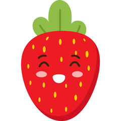 Emoticon Fruit Illustration
