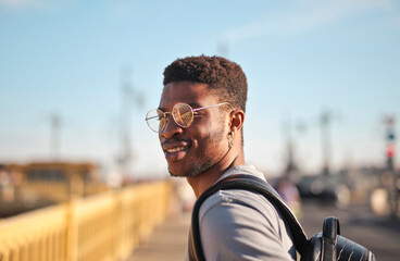 portrait of a man in the street