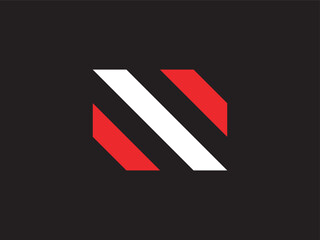 Geometric Minimalist Stripes in Red, White, and Black Abstract Background