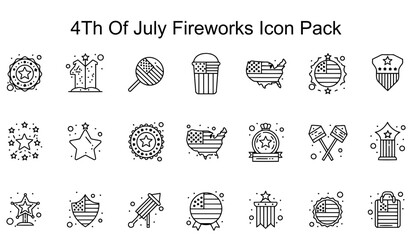 4th of July Fireworks Icon Pack