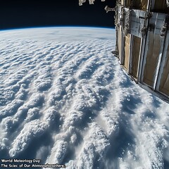 Vast cloud formations seen from space