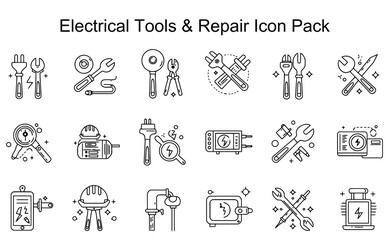 Electrical Tools & Repair Icon Pack
