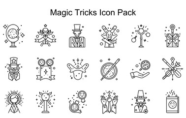 Obraz premium Magic Tricks Icon Pack