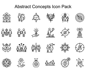 Fototapeta premium Abstract Concepts Icon Pack