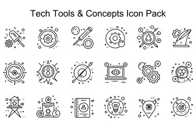 Tech Tools & Innovation Concepts Icon Pack