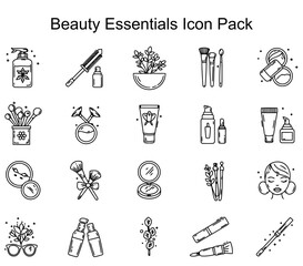 Obraz premium Beauty Essentials Icon Pack