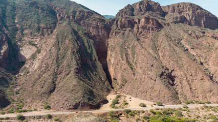 Aerial view of "Garganta del Diablo" in Salta, Argentina.