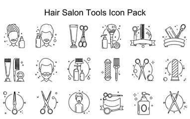 Hair Salon Tools Icon Pack