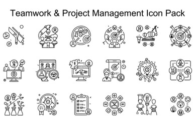 Teamwork & Project Management Icon Pack