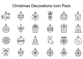 Christmas Decorations Icon Pack