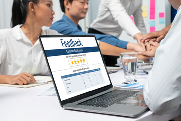 Customer feedback and review analysis by brisk computer software for corporate business