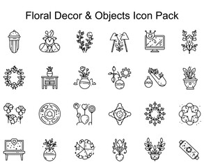 Floral Decor & Objects Icon Pack